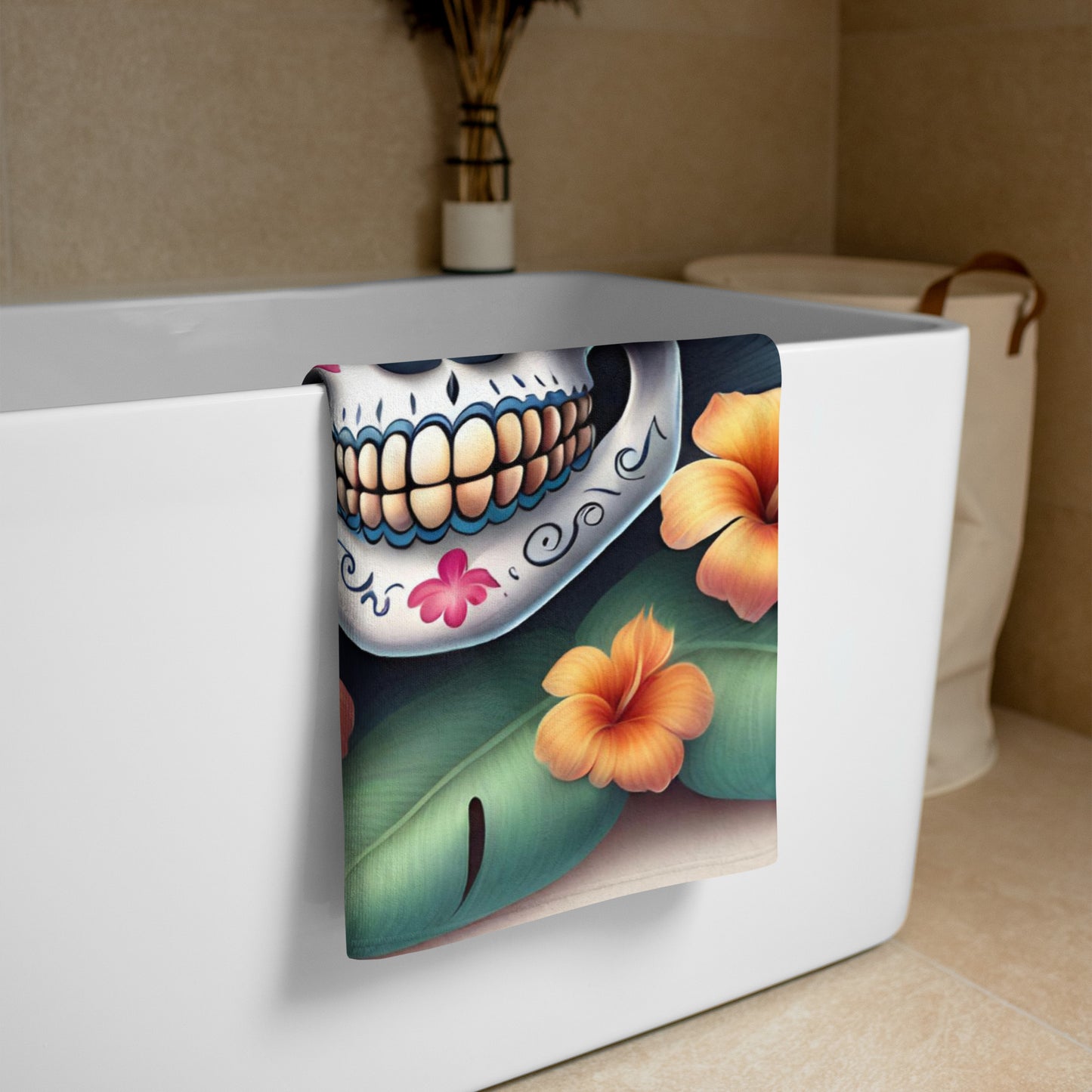 LADY SUGAR SKULL BEACH TOWEL