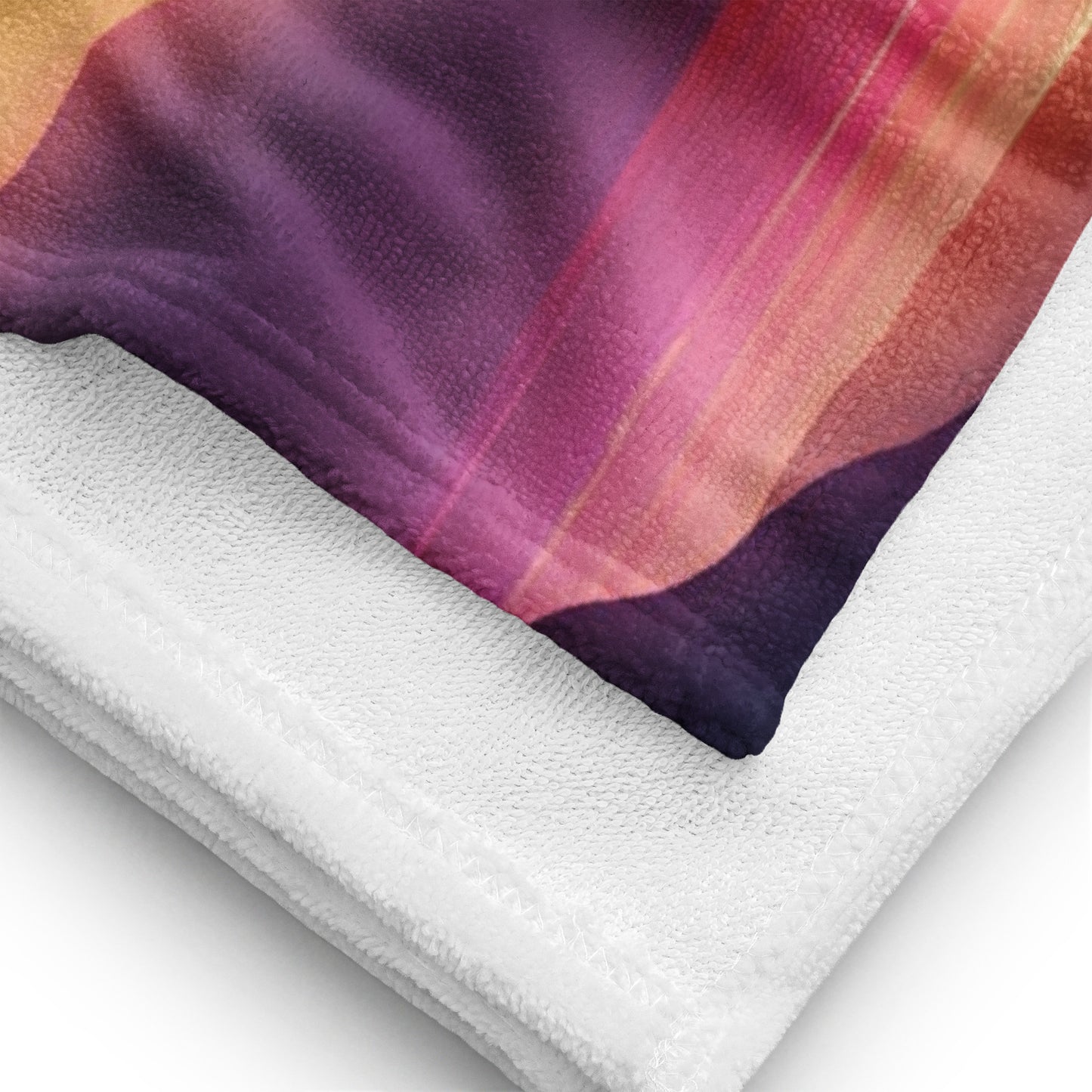 PINK SUNSET SKULL BEACH TOWEL