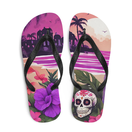 SUGAR SKULL RESORT FLIP-FLOPS