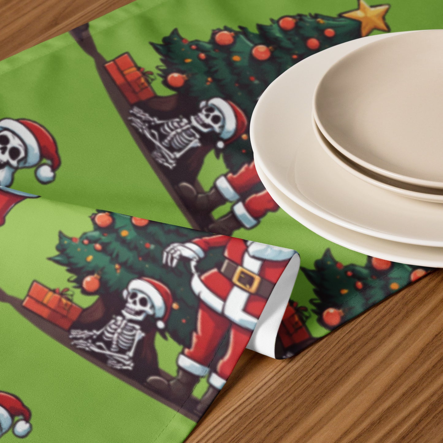 SANTA TREE TABLE RUNNER