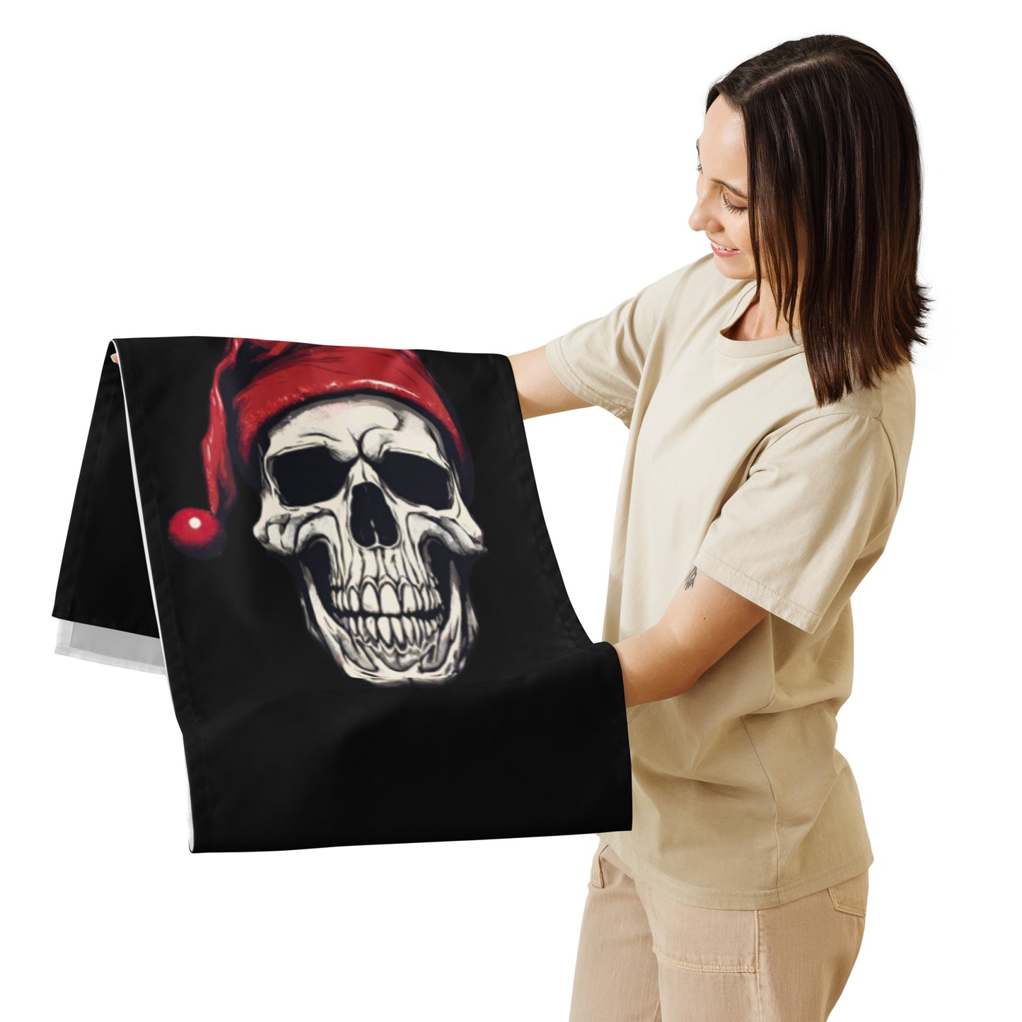 SANTA SKULL TABLE RUNNER