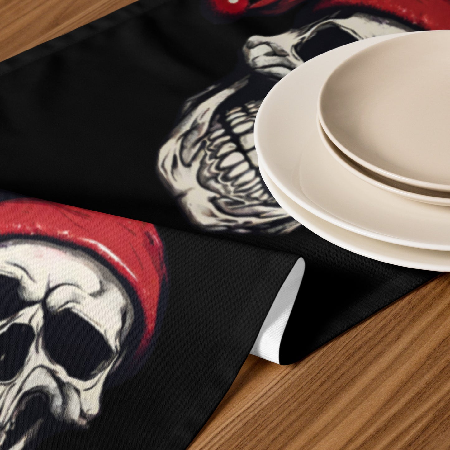 SANTA SKULL TABLE RUNNER