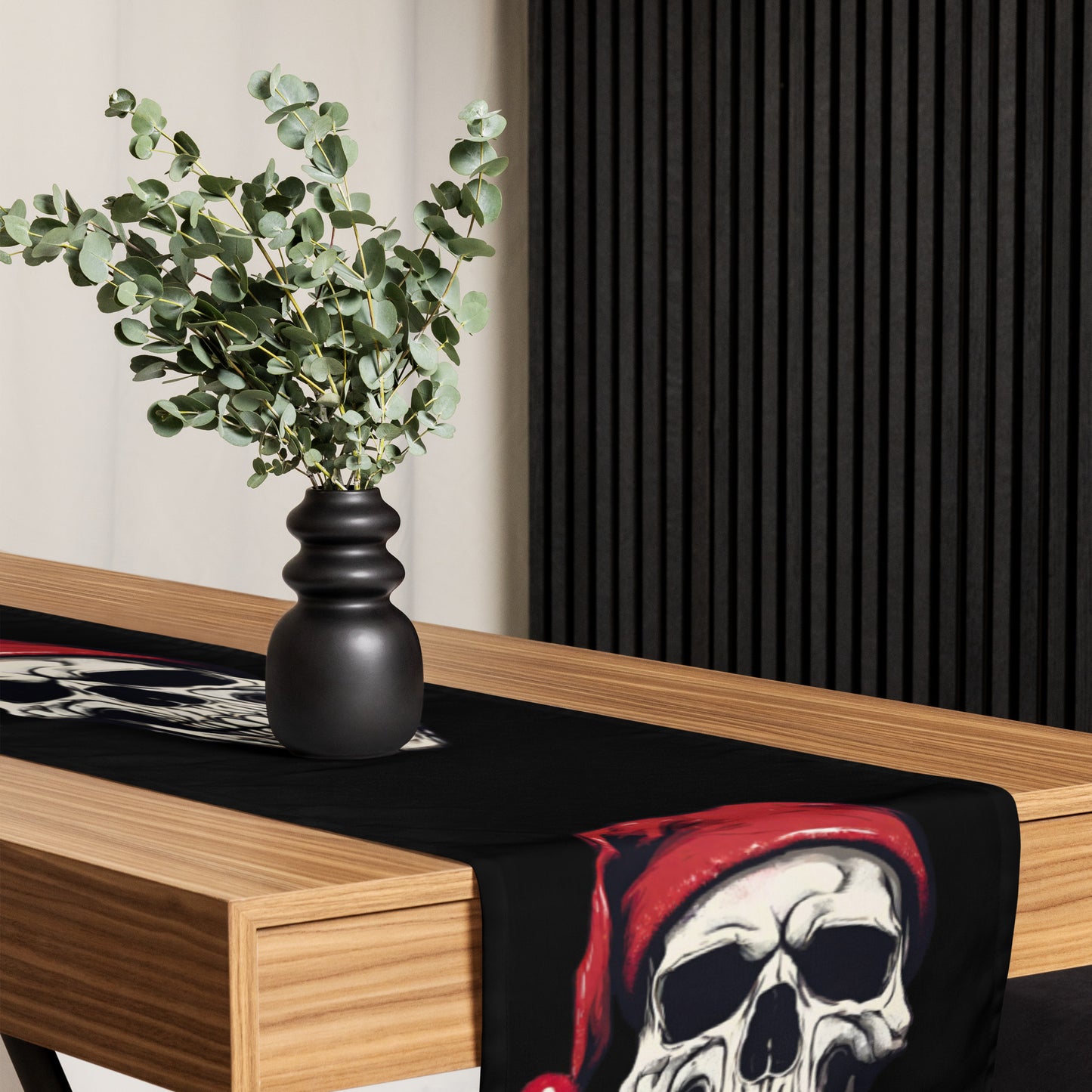 SANTA SKULL TABLE RUNNER