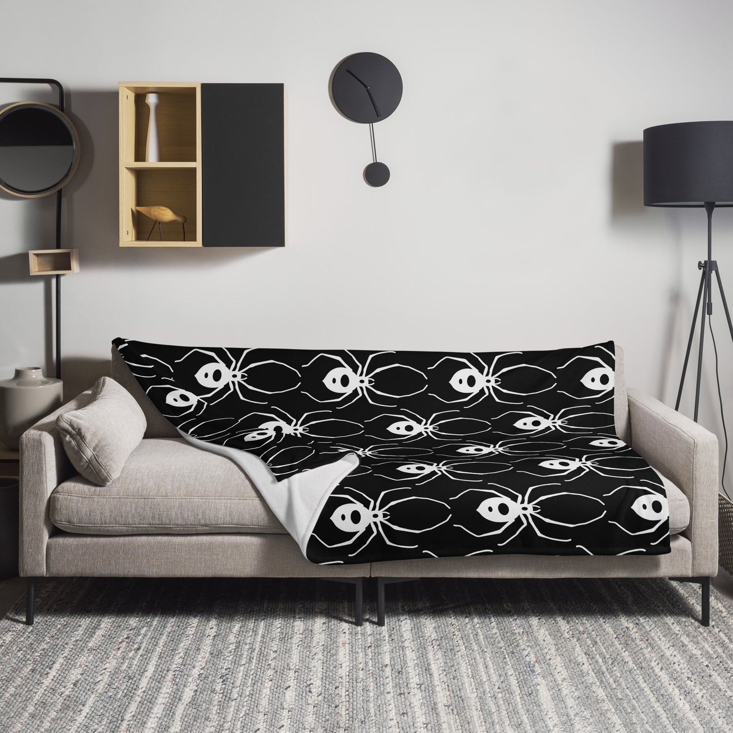 BLACK WIDOW THROW BLANKET