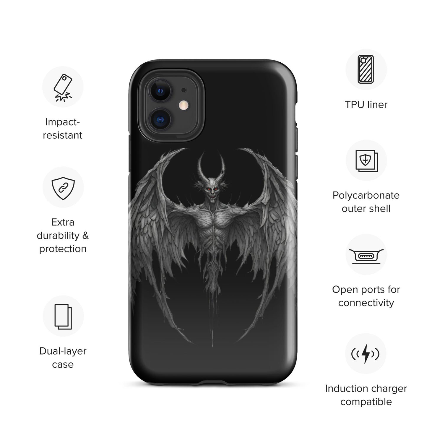 WINGED DEMON TOUGH CASE FOR iPhone®