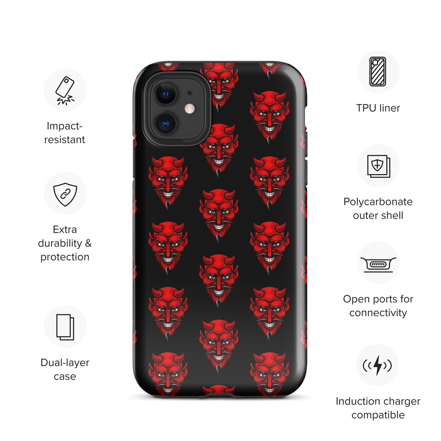 RED DEVIL TOUGH CASE FOR iPhone®