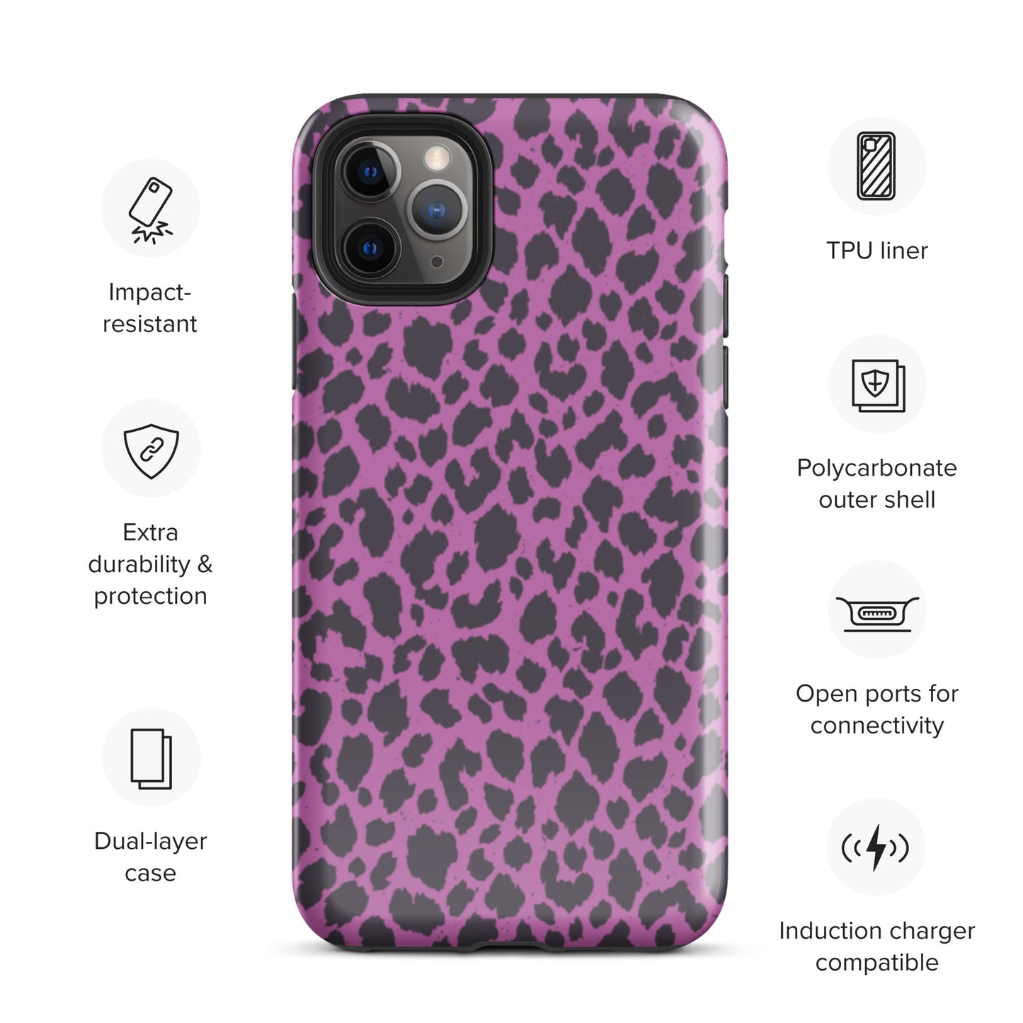 PINK LEOPARD TOUGH CASE FOR iPhone®