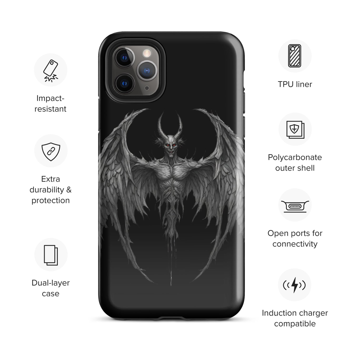 WINGED DEMON TOUGH CASE FOR iPhone®