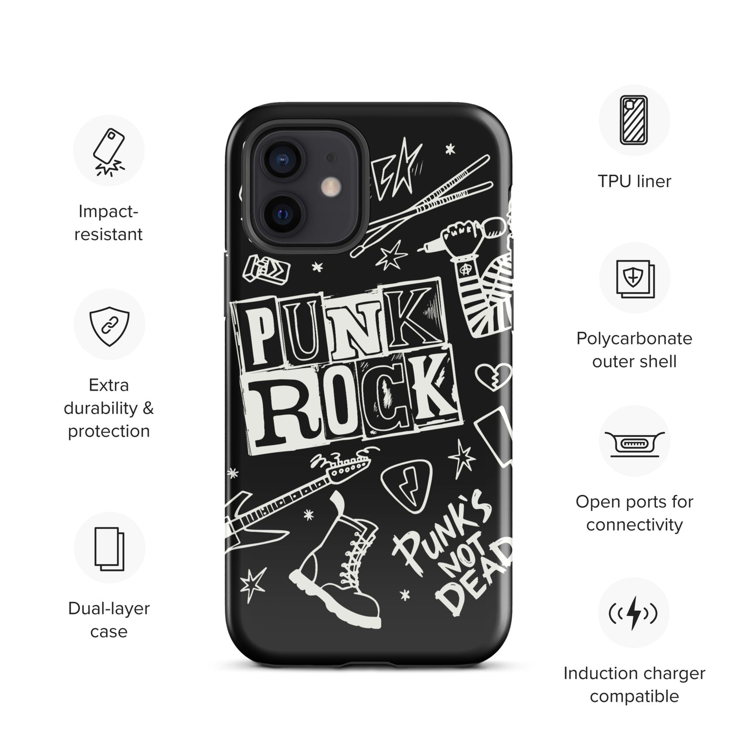 PUNK'S NOT DEAD TOUGH CASE FOR iPHONE