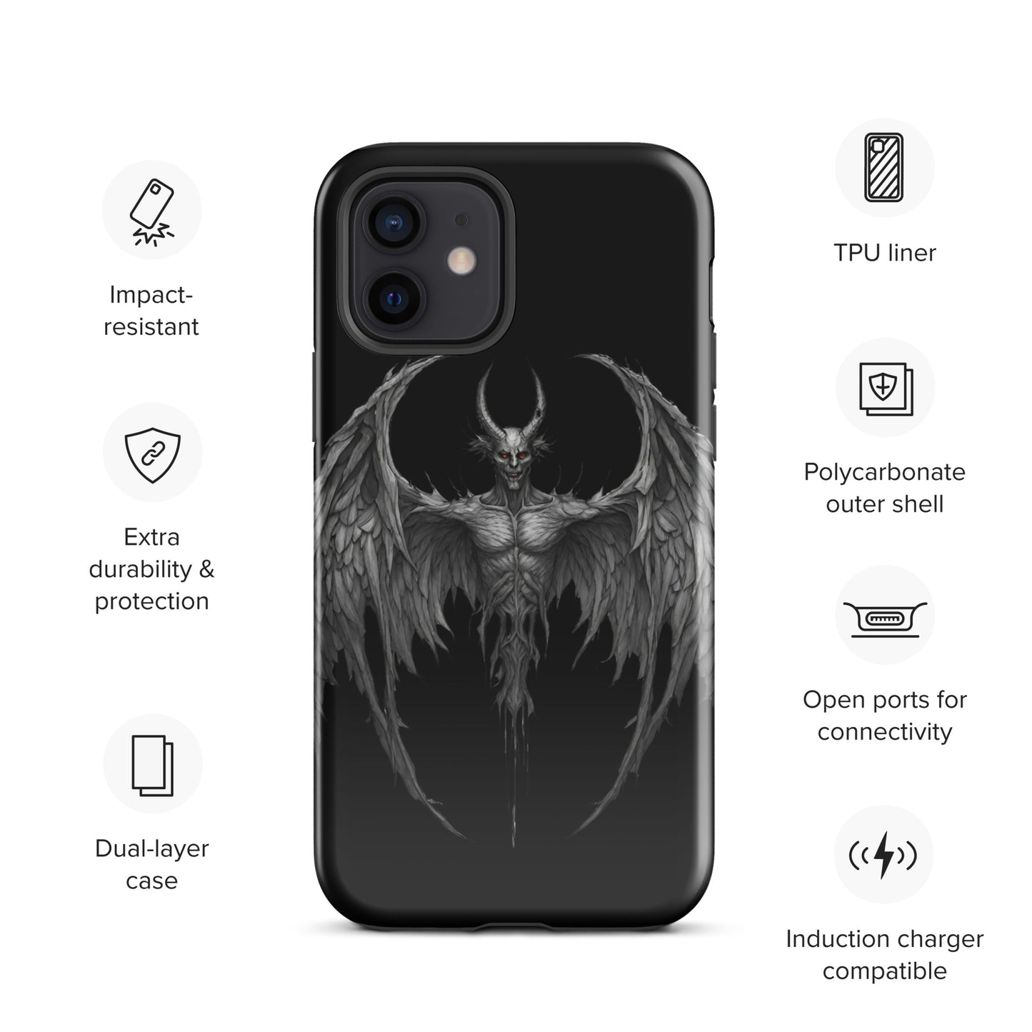 WINGED DEMON TOUGH CASE FOR iPhone®