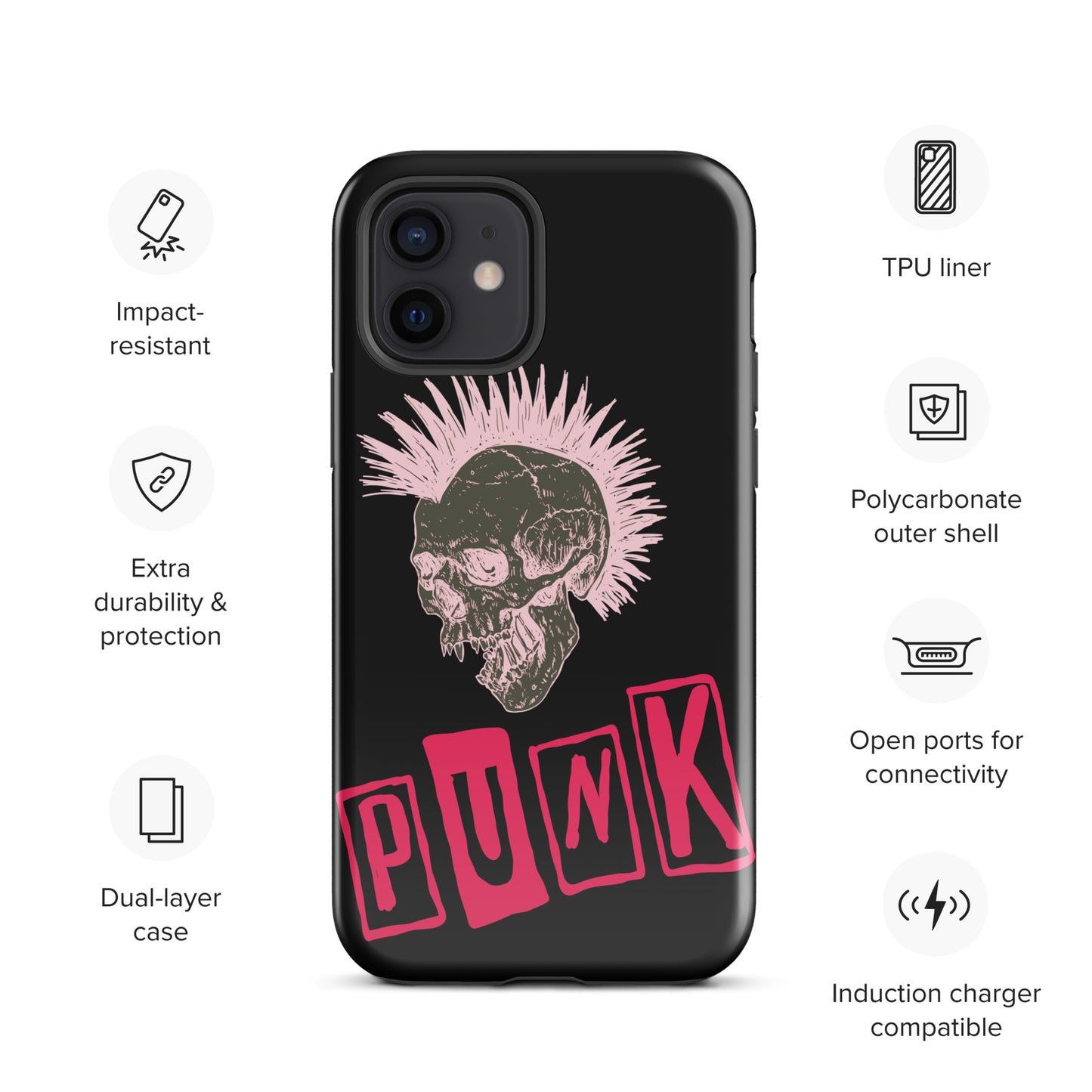 PUNK IS PINK TOUGH CASE FOR iPhone®
