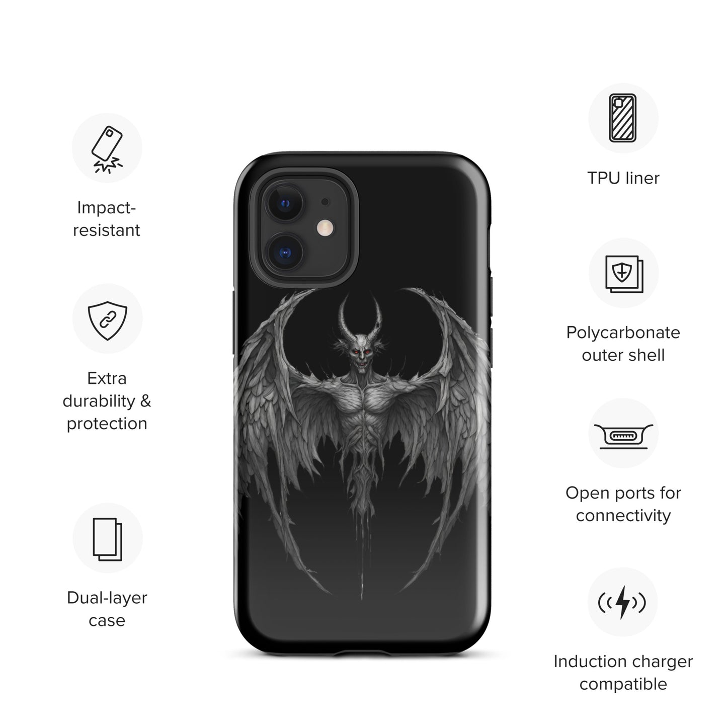 WINGED DEMON TOUGH CASE FOR iPhone®