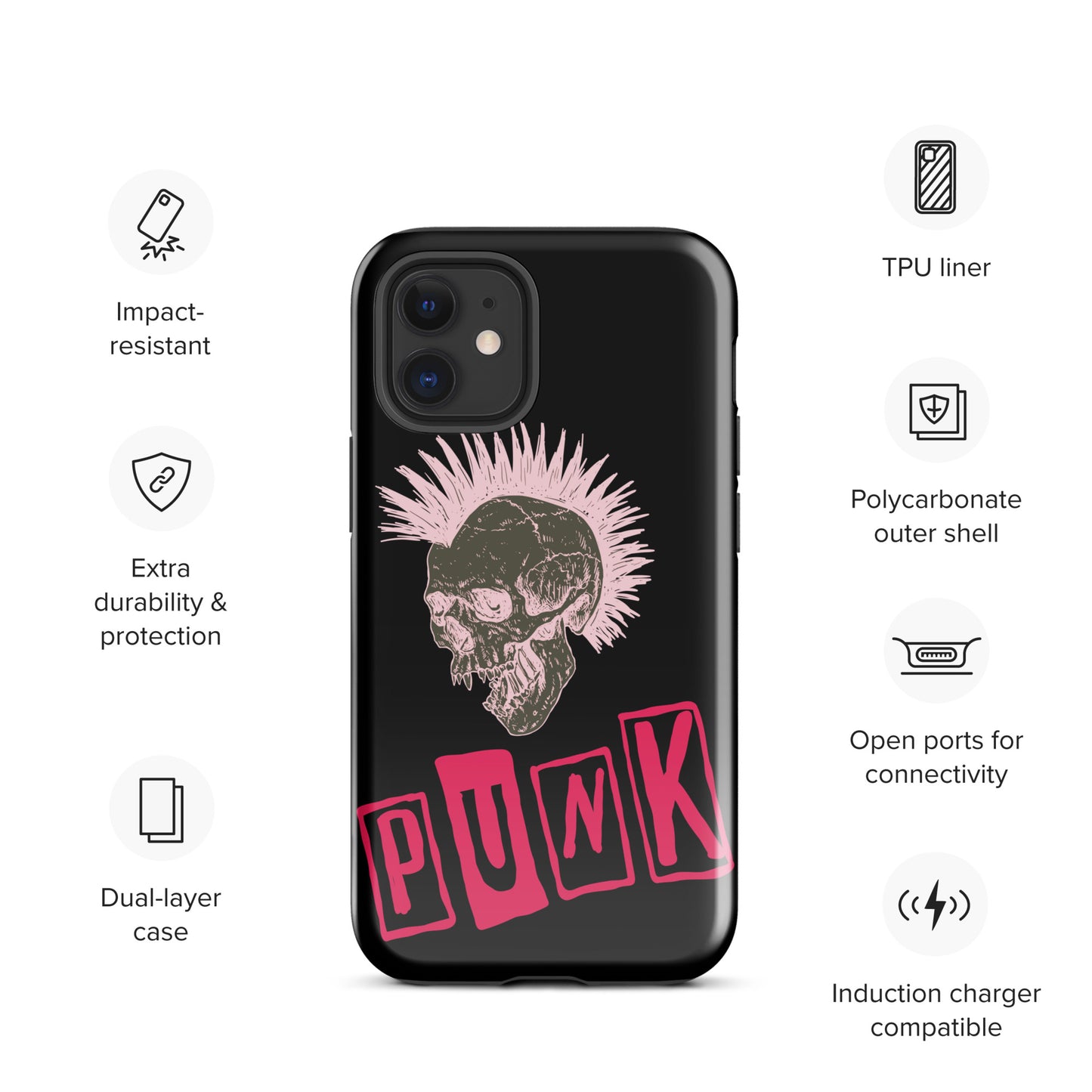 PUNK IS PINK TOUGH CASE FOR iPhone®