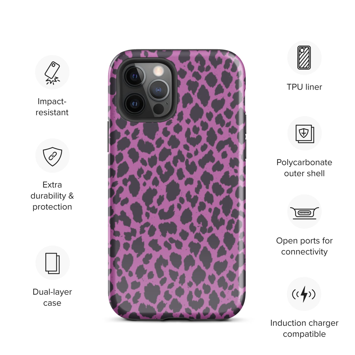 PINK LEOPARD TOUGH CASE FOR iPhone®