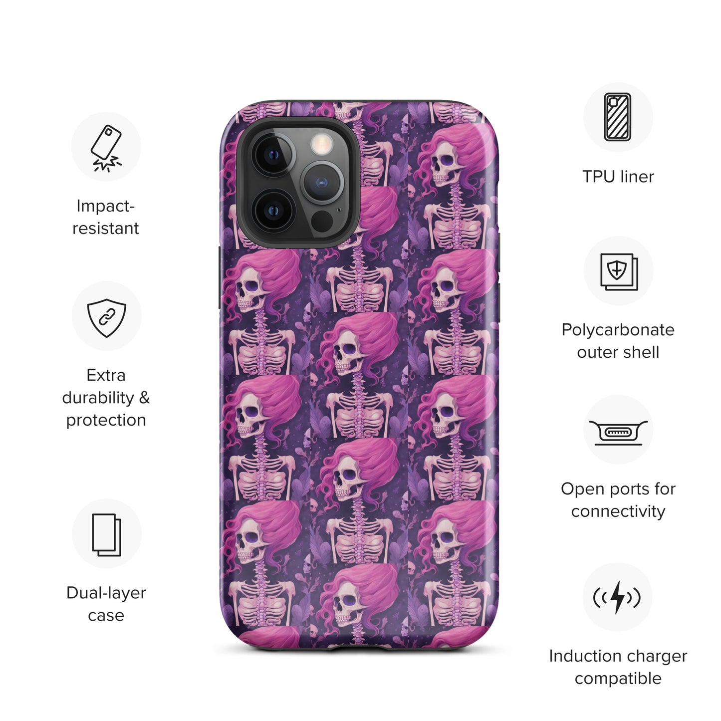 BENNET'S PINK SKELETON TOUGH CASE FOR iPhone®