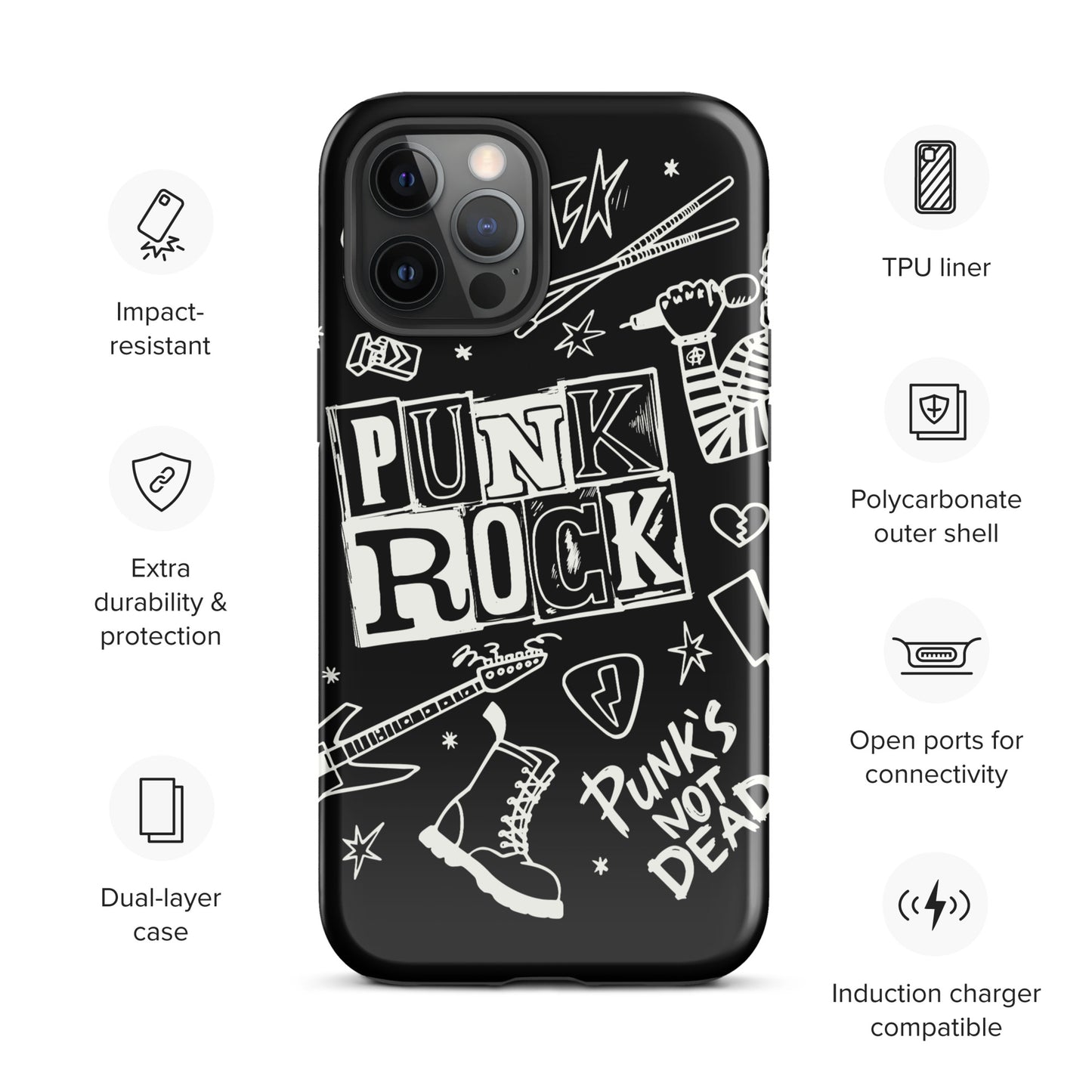 PUNK'S NOT DEAD TOUGH CASE FOR iPHONE