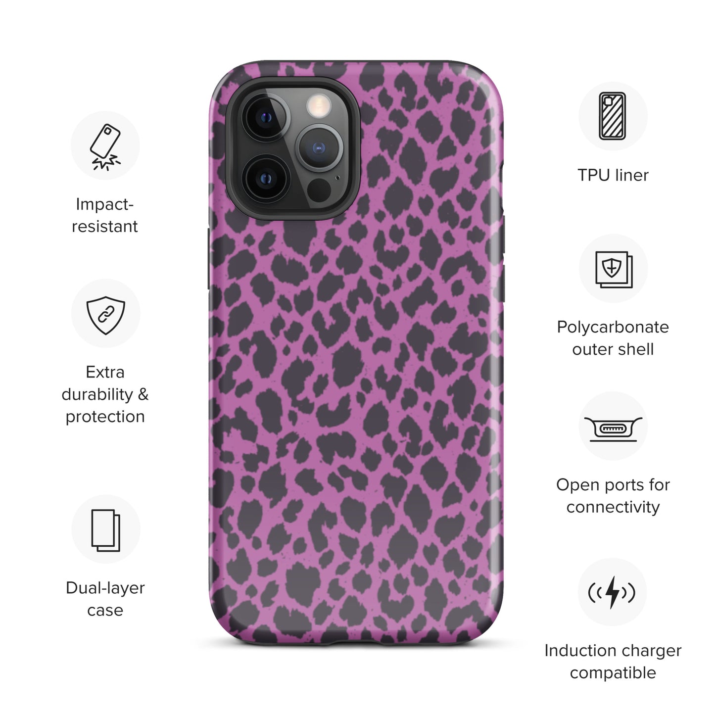 PINK LEOPARD TOUGH CASE FOR iPhone®