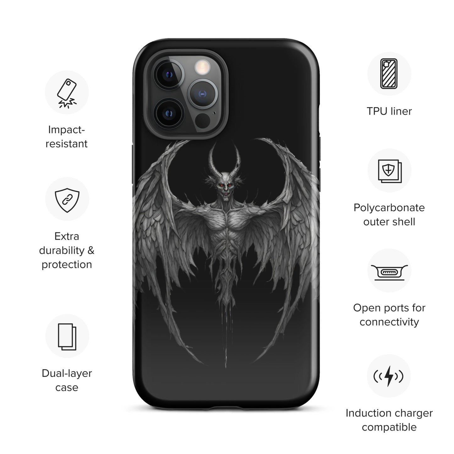 WINGED DEMON TOUGH CASE FOR iPhone®