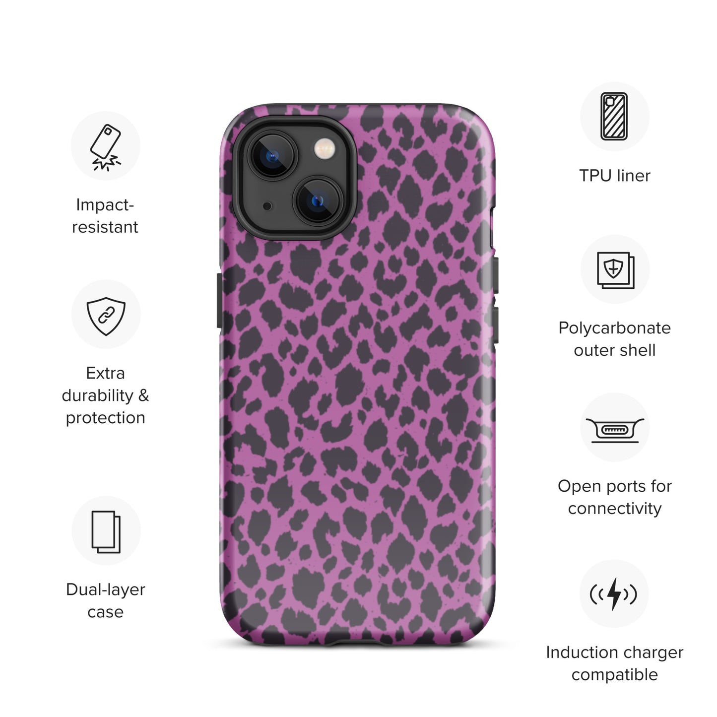 PINK LEOPARD TOUGH CASE FOR iPhone®