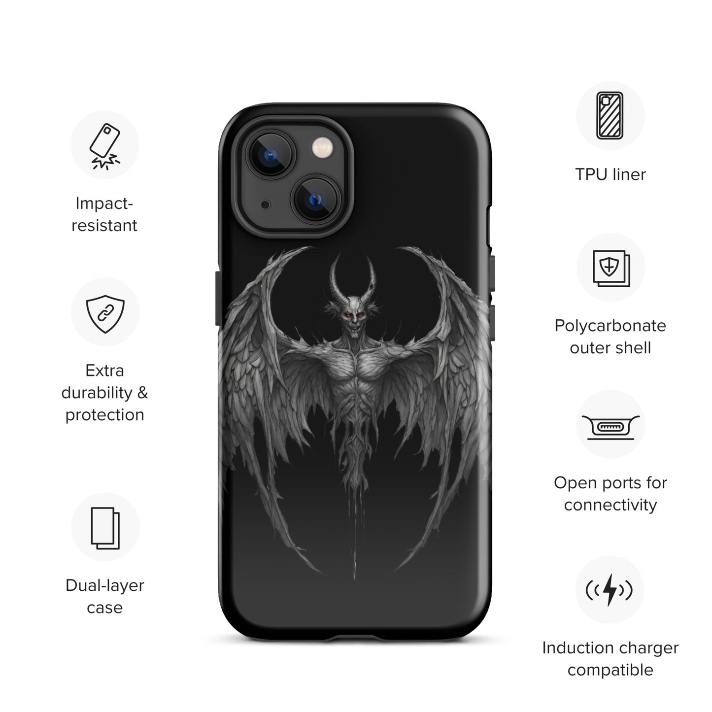WINGED DEMON TOUGH CASE FOR iPhone®