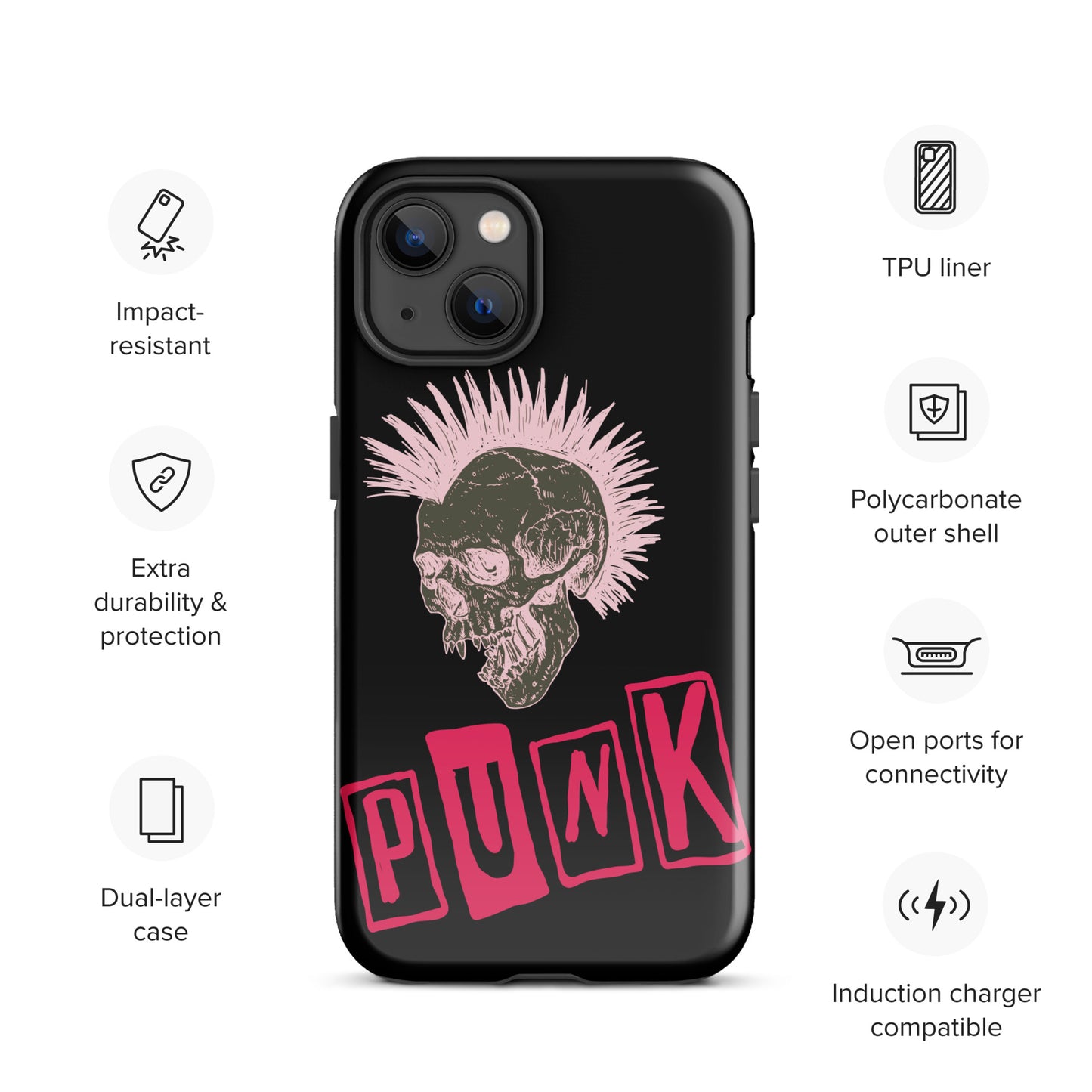 PUNK IS PINK TOUGH CASE FOR iPhone®