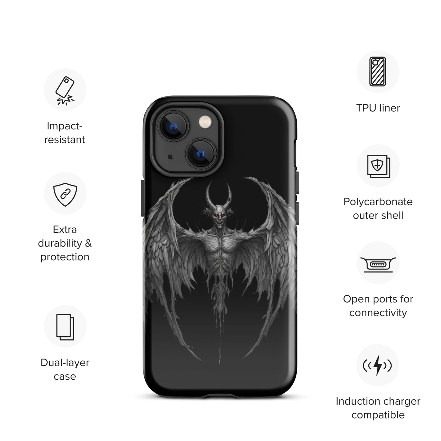 WINGED DEMON TOUGH CASE FOR iPhone®