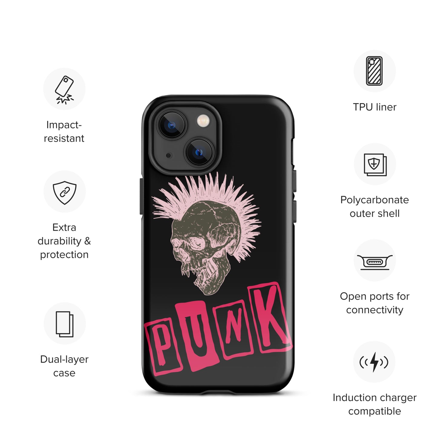 PUNK IS PINK TOUGH CASE FOR iPhone®