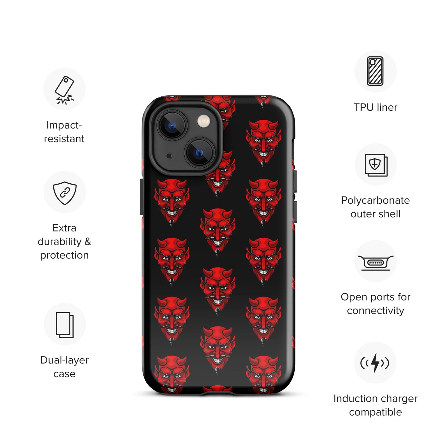 RED DEVIL TOUGH CASE FOR iPhone®