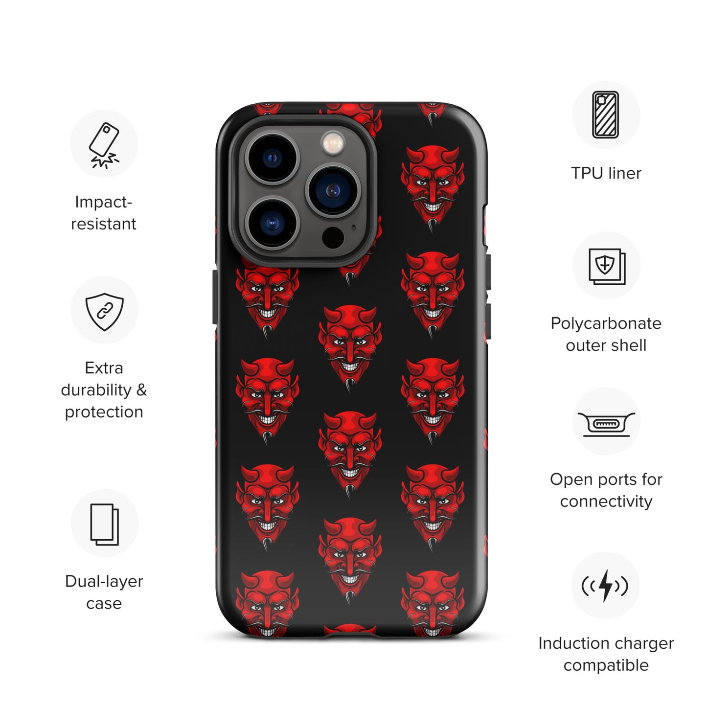 RED DEVIL TOUGH CASE FOR iPhone®
