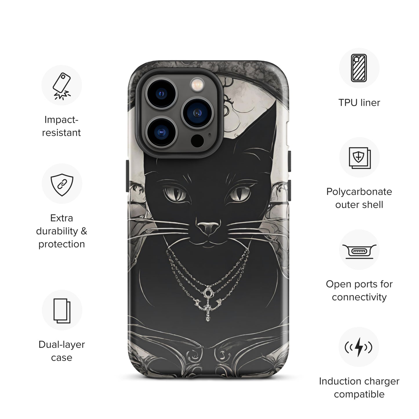 BLACK CAT FEVER TOUGH CASE FOR iPhone®