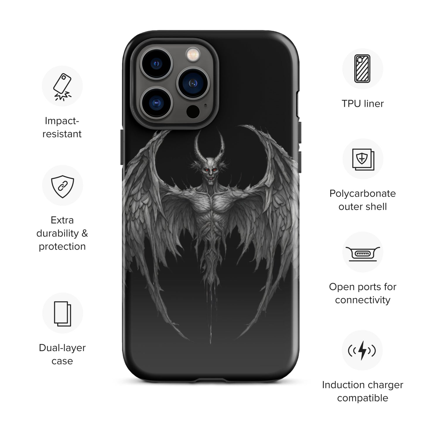 WINGED DEMON TOUGH CASE FOR iPhone®
