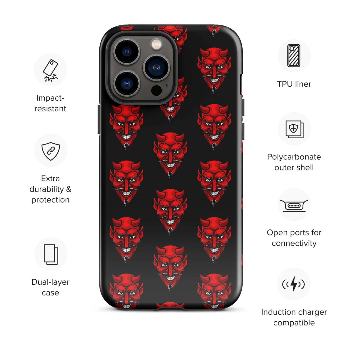 RED DEVIL TOUGH CASE FOR iPhone®
