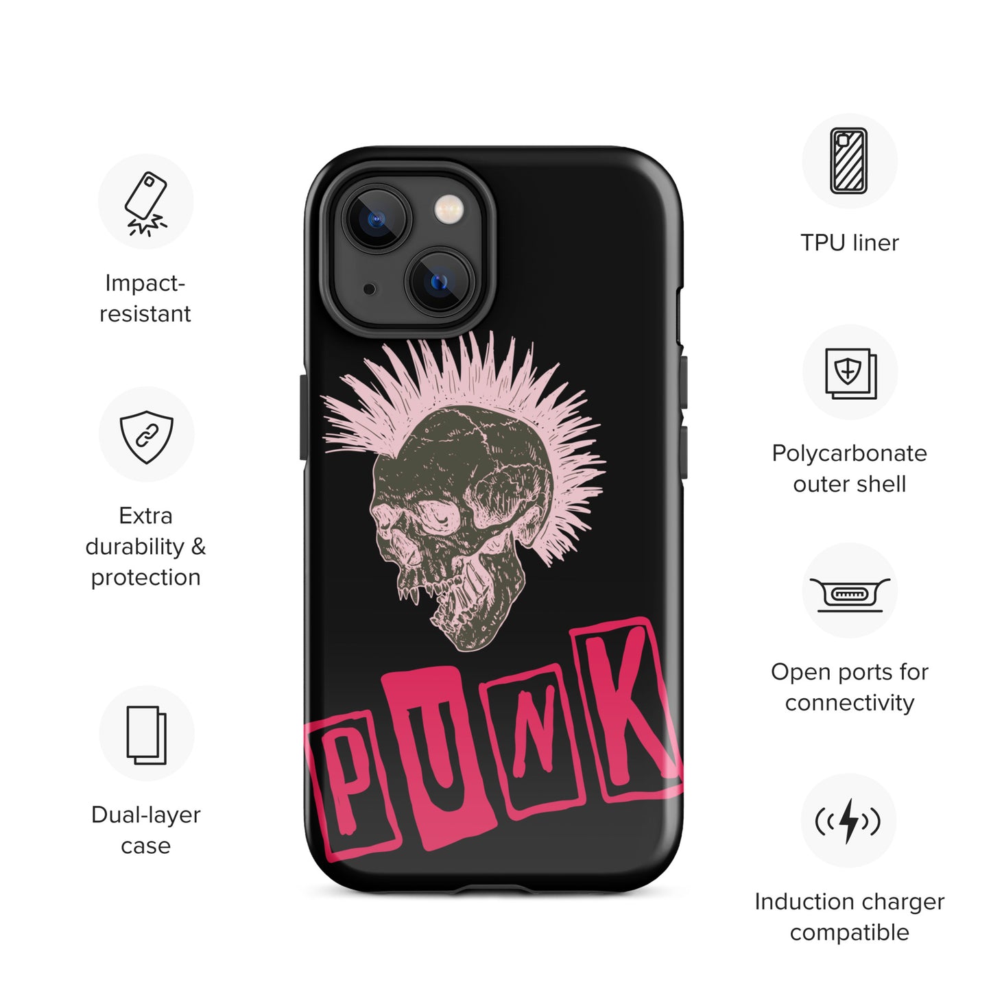 PUNK IS PINK TOUGH CASE FOR iPhone®