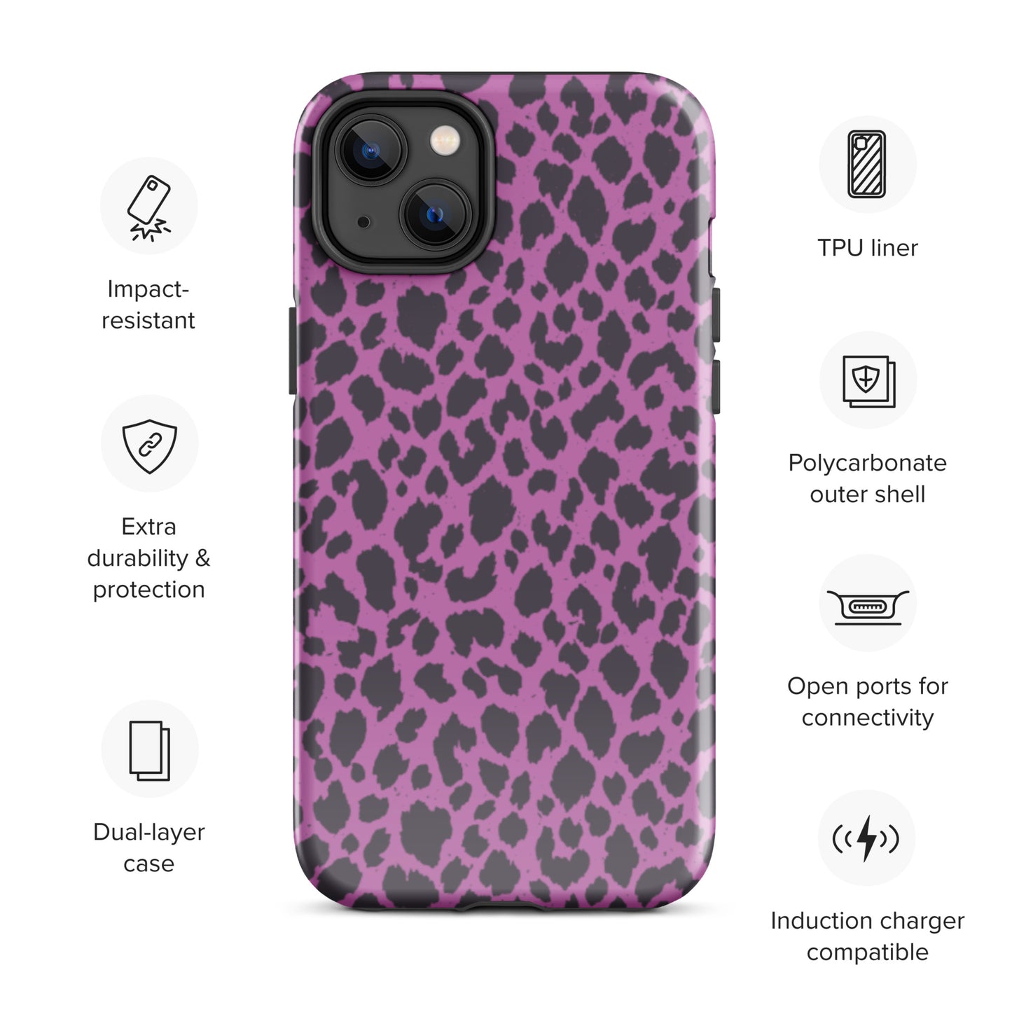 PINK LEOPARD TOUGH CASE FOR iPhone®