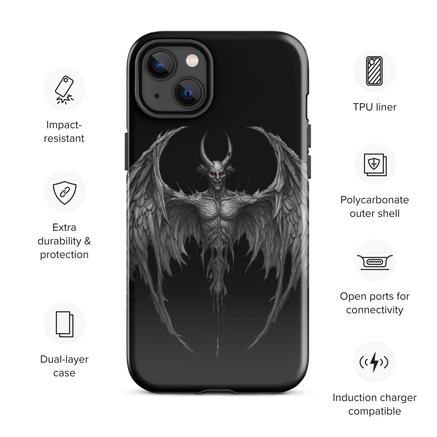 WINGED DEMON TOUGH CASE FOR iPhone®