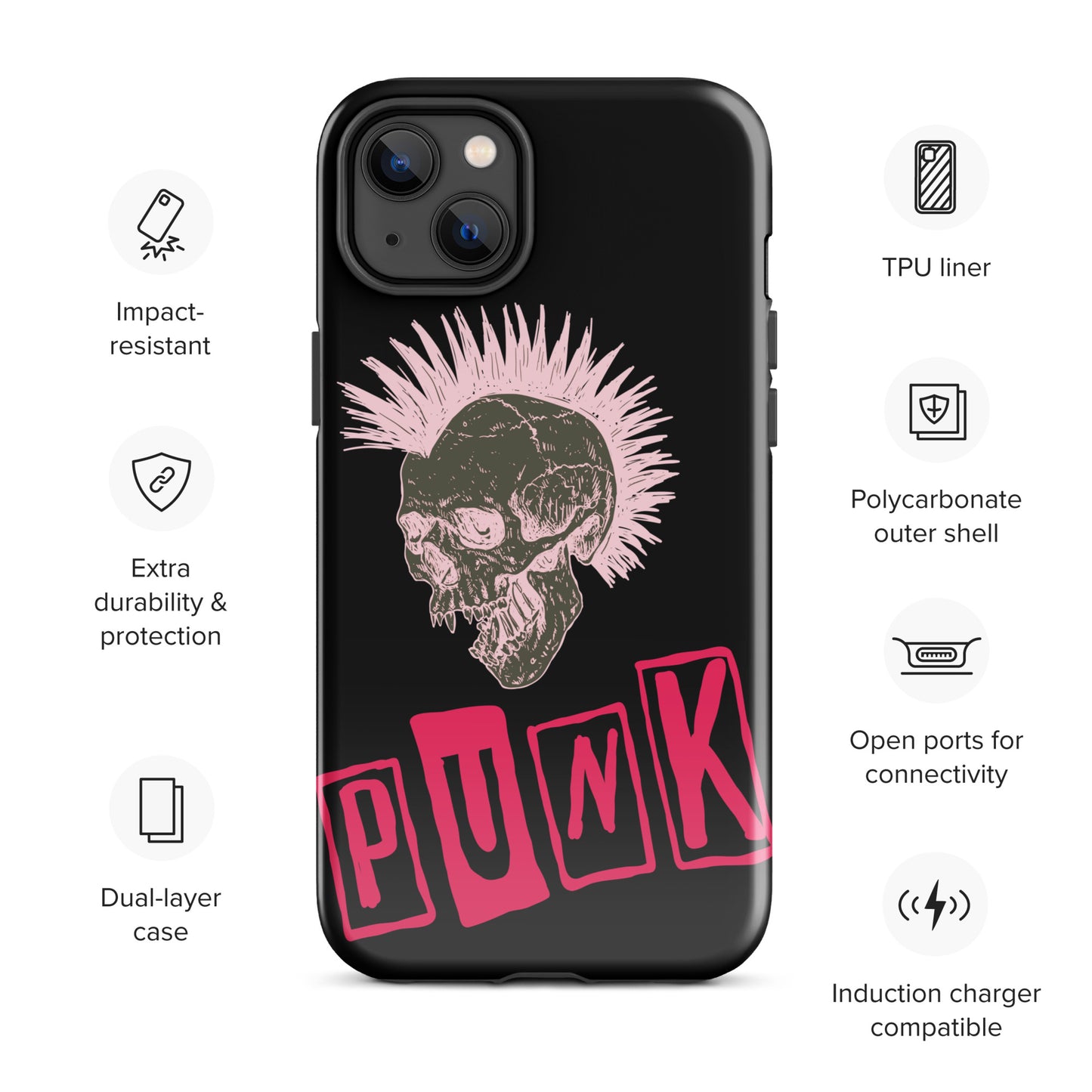 PUNK IS PINK TOUGH CASE FOR iPhone®