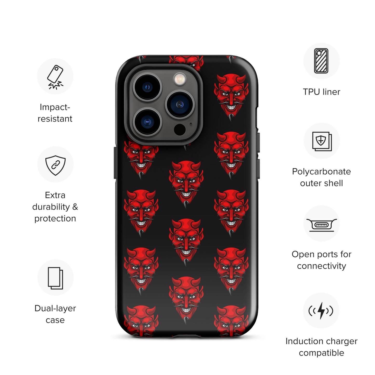 RED DEVIL TOUGH CASE FOR iPhone®