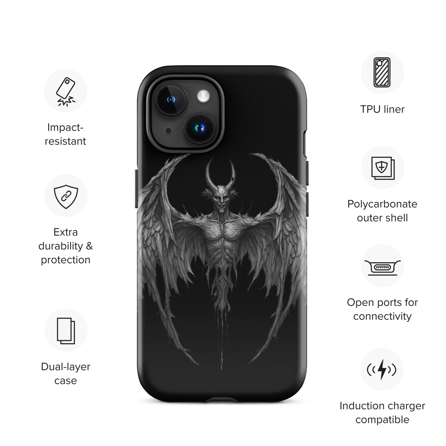 WINGED DEMON TOUGH CASE FOR iPhone®