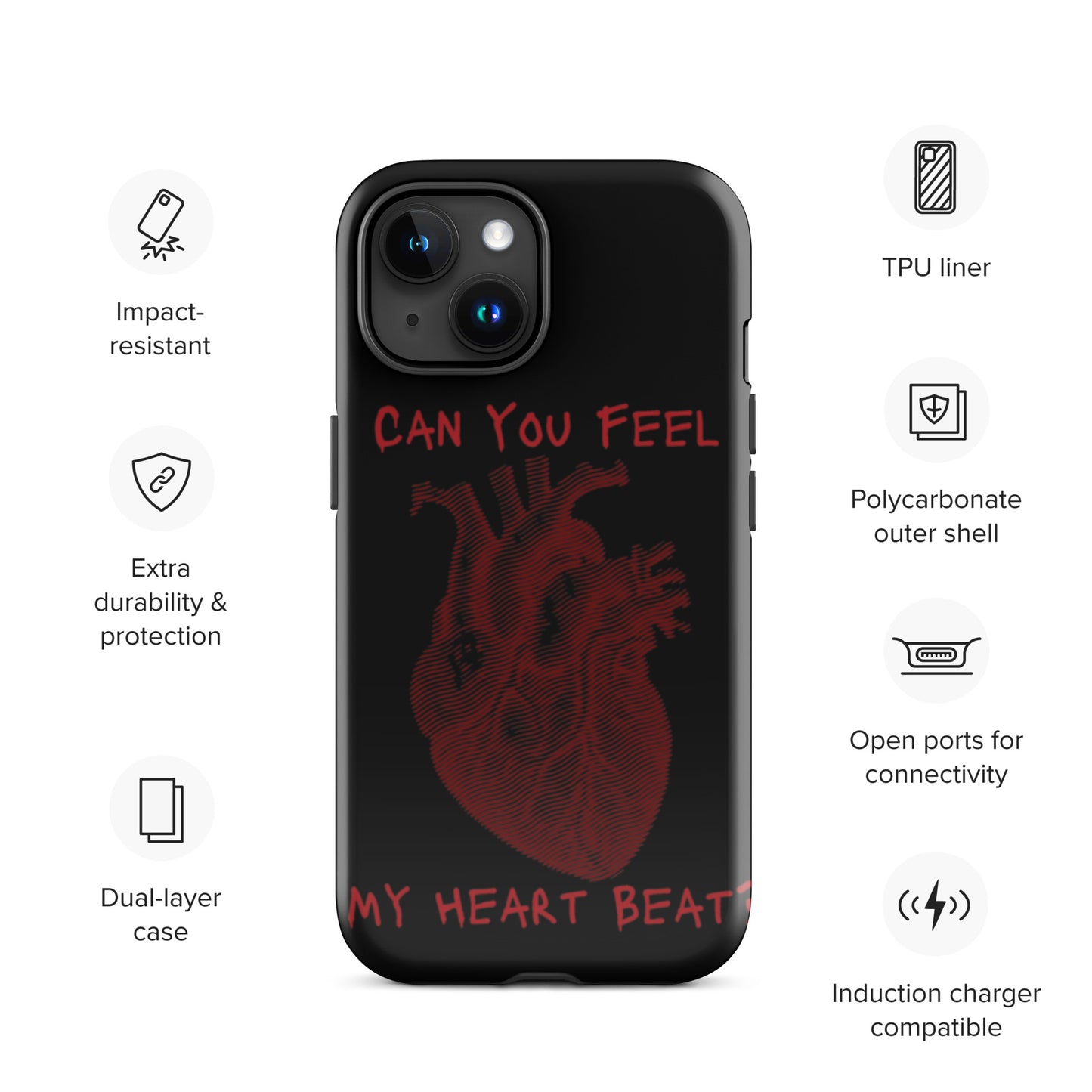 HEARTBEAT TOUGH CASE FOR iPhone®