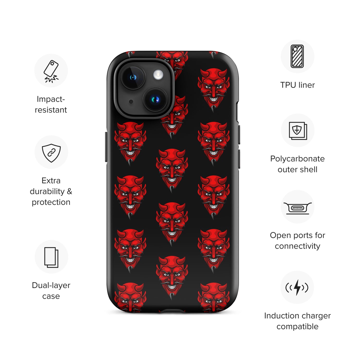 RED DEVIL TOUGH CASE FOR iPhone®