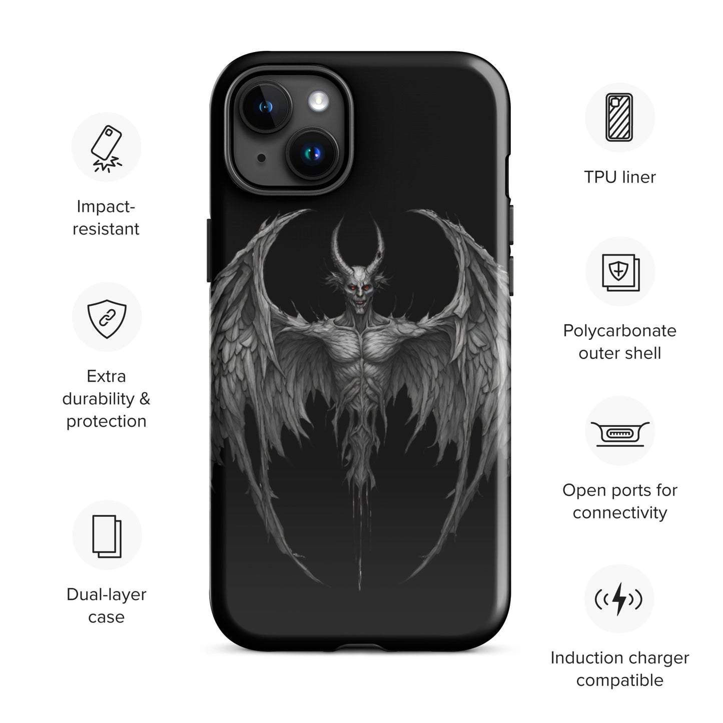 WINGED DEMON TOUGH CASE FOR iPhone®