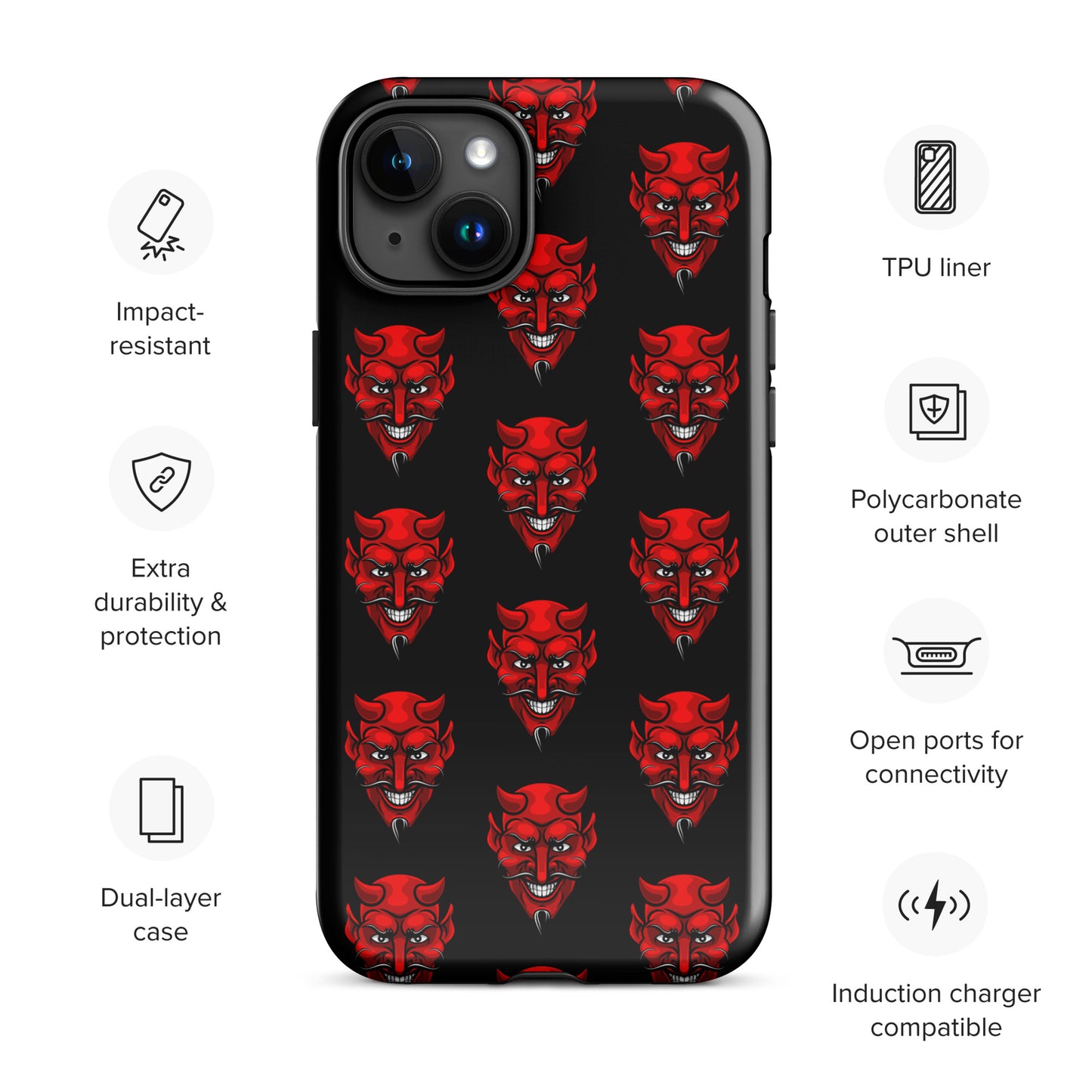 RED DEVIL TOUGH CASE FOR iPhone®