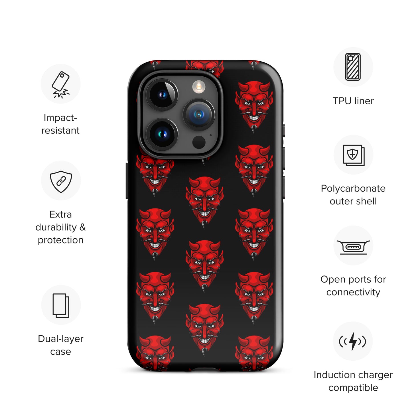 RED DEVIL TOUGH CASE FOR iPhone®