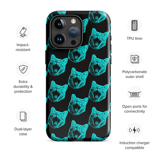 ELECTRIC BLUE CAT TOUGH CASE FOR iPhone®