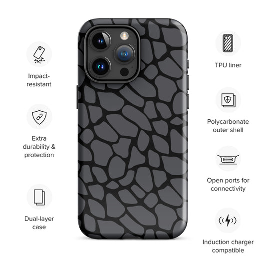 GRAY SNAKESKIN TOUGHT CASE FOR iPhone®