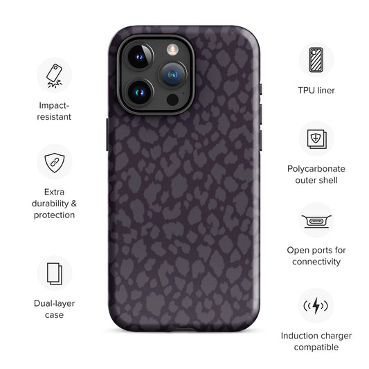 BLACK LEOPARD TOUGH CASE FOR iPhone®