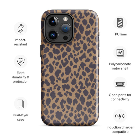 LEOPARD PRINT TOUGH CASE FOR iPhone®