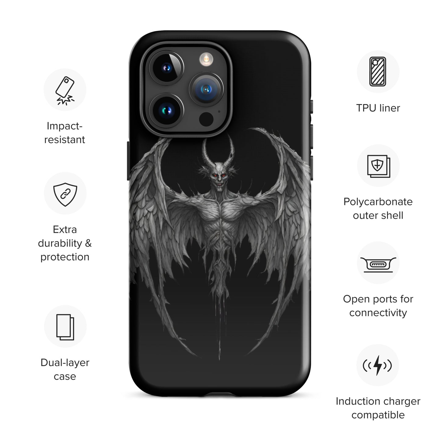 WINGED DEMON TOUGH CASE FOR iPhone®