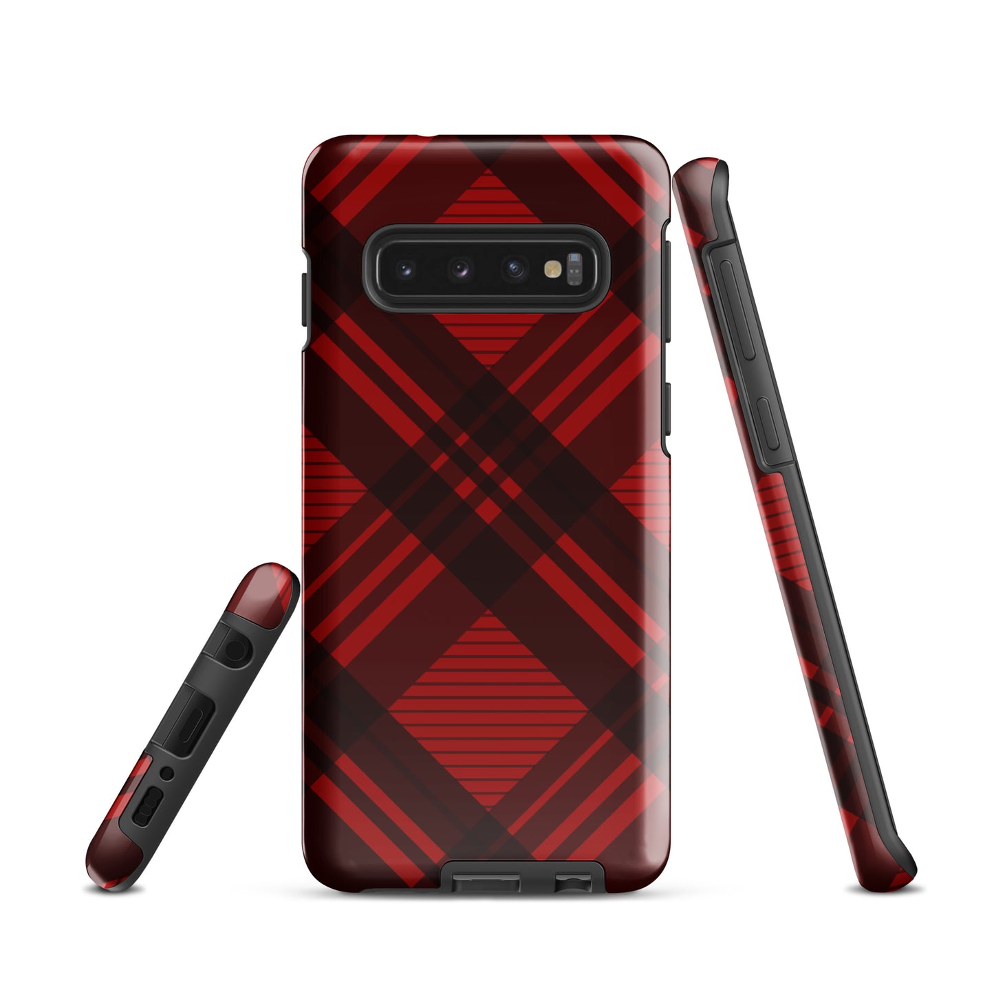 RED PLAID TOUGH CASE FOR Samsung®