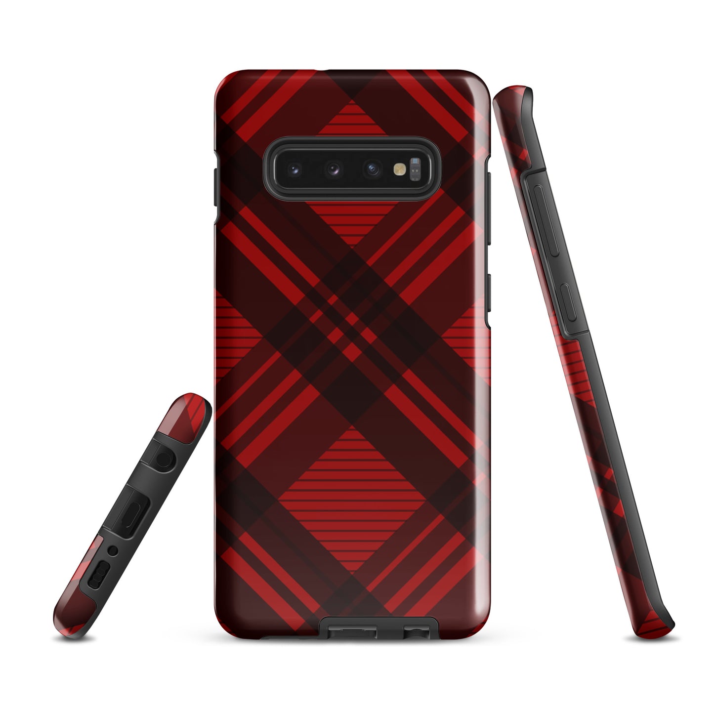 RED PLAID TOUGH CASE FOR Samsung®